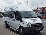 Бесплатный автобус Genser в пункт аренды автомобилей АрендаАвто-шрп на Новорязанском шоссе